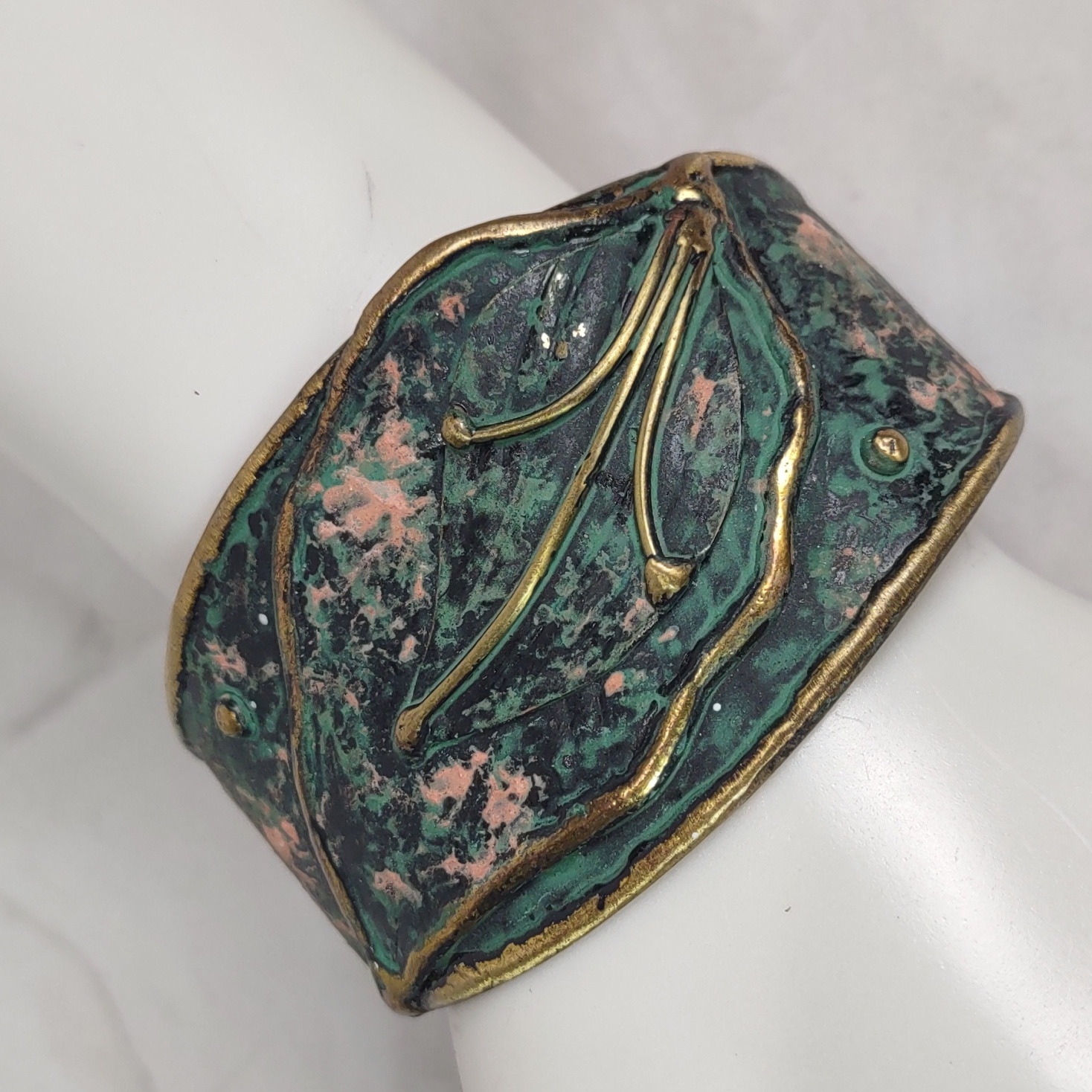 Anju Brass Patina Cuff Bracelet
